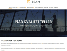 Tablet Screenshot of k-team.no